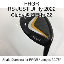 PRGR RS JUST Utility 2022 U4 Hybridー 22 39.75" Diamana for PRGR M-37 Right-Hande