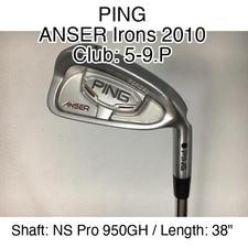 PING ANSER Irons 2010 5-9.P Iron Set 38" NS Pro 950GH Regular Right-Handed
