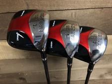 DEMO RH Senior Mens iDrive Red Square Fairway 3 5 7 Wood Golf Clubs 108-9SPK