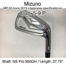 Mizuno MP-55 Irons 2015 (Japanese specifications) 5-9.P Iron Set 37.75" NS Pro 9