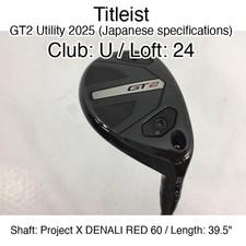 Titleist GT2 Utility 2025 (Japanese specifications) U Hybridー 24 39.5" Project X