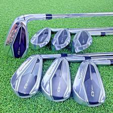 TaylorMade Qi Iron Set 5-PW+AW RH KBS MT 85 S Stiff Steel Shaft Lamkin Grip