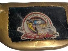 Rusty Wallace 25 Years In Racing Brass Mallet Putter RH 34" Heel Shaft Good Grip