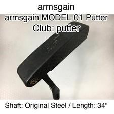 armsgain armsgain MODEL-01 Putter putter Putter 34" Original Steel Right-Handed