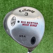 Callaway Big Bertha War Bird Golf Fairway Wood 3 Silver Grey Steel Head
