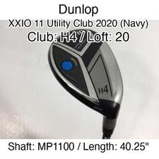 Dunlop XXIO 11 Utility Club 2020 (Navy) H4 Hybridー 20 40.25" MP1100 Stiff Regula