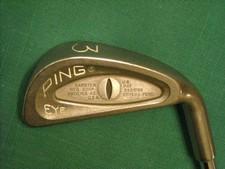 PING EYE BLACK DOT 3 IRON - STEEL ZZ LITE STIFF FLEX SHAFT - NICE CLUB!