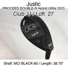 Justic PROCEED DOUBLE-R Hybrid Utility 2023 U Hybridー 27 38.75" MCI BLACK-60 Reg