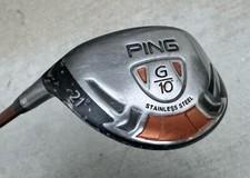 PING G10 3 Hybrid 21° Degree Graphite TFC 129 H Regular Flex Left Handed LH