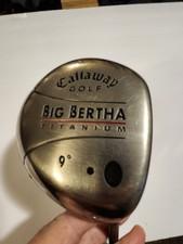 Callaway Golf Big Bertha Titanium 9 Degree Driver RH RCH Regular Flex/W-HC