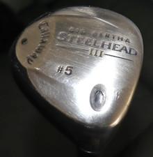 Big Bertha Steelhead III Firm Flex #5 Wood  RH Golf Club W/Cover