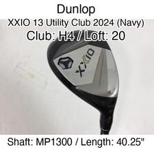 Dunlop XXIO 13 Utility Club 2024 (Navy) H4 Hybridー 20 40.25" MP1300 Stiff Right-