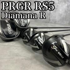 PRGR RS5 Driver 10.5° Fairway Wood 5W 18° 7W 21° Set Diamana M-37 R Flex RH Used