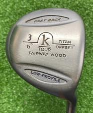 K Tour Fast Back 3 Wood 15*/ RH/ Regular Graphite ~43"/ NEW GRIP/ xx9308