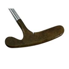 Acushnet Bulls Eye Original Putter Mens Gold Brass Blade Vintage USA Golf Club