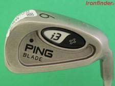 Ping I3+ BLADE Single 6 Iron Steel Shaft Regular Flex Mens Right Hand Black Dot