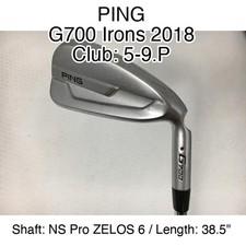 PING G700 Irons 2018 5-9.P Iron Set 38.5" NS Pro ZELOS 6 Unspecified Right-Hande