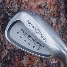 Nice Taylormade Supersteel Burner 9 Iron S-90 Bubble Stiff Graphite #O160