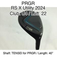 PRGR RS X Utility 2024 U4 Hybridー 22 40" TENSEI for PRGR M-43 Right-Handed