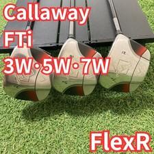 Callaway FTi Fairway Wood Set 3W 5W 7W (3Clubs)/Original Carbon/Flex:Regular/RH