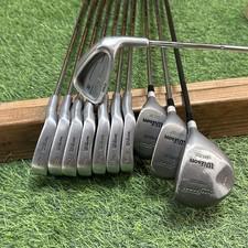 RH Wilson Dyna Power Driver-PW Complete Set 11 Clubs/ Senior A Flex -.5" UPC4257