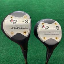 Covix 514 3 & 5 Wood Set True Ace Graphite Regular Flex Shafts Nice grips RH