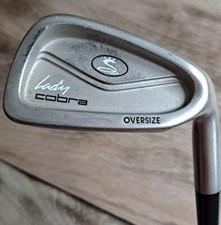 Lady Cobra Oversize Champagne RH 8 Iron Womens Flex Graphite Shaft NO GRIP 