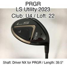 PRGR LS Utility 2023 U4 Hybridー 22 39.5" Driver NX for PRGR Stiff Right-Handed