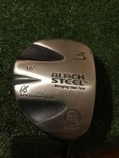 MG Golf Black Steel 16 Loft 3 Wood Senior Flex Graphite Shaft