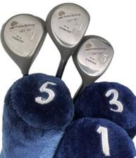 Palm Springs 1-3-5 Fairway Wood Set RH Tempered Steel R Flex with Head Covers