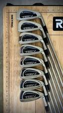FEEL Golf Used Iron Set 3-PW Men's RH R-flex Rifle-style Steel New Grips CLEAN!