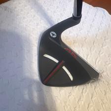 Taylormade Putter Flat Head Black Silver Used From Japan