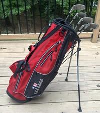 U.S. Kids Golf TS-6 TOUR SERIES 4,5,6,7,9 IRONS 63-43 USKG Jr. Stand Bag 5 Clubs