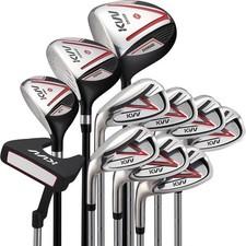 KVV Men Complete Golf Clubs Set, 11 Piece Without Bag Left Handed USED