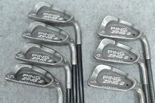 PING ZING2 Stainless Red Iron Set 7pcs 5-PW, SW Original Carbon Unknow Flex RH