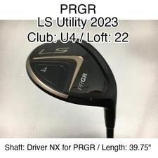 PRGR LS Utility 2023 U4 Hybridー 22 39.75" Driver NX for PRGR Stiff Regular Right