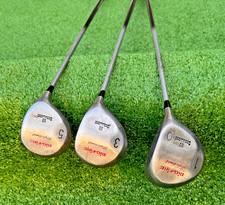 Vintage Beauwood Big-Fire Perfectionist Golf Wood Set 1 3 5 w/ Headcovers
