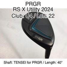PRGR RS X Utility 2024 U4 Hybridー 22 40" TENSEI for PRGR M-43 Right-Handed