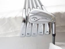 Used Callaway Elyte Iron Set 7-PW,AW,GW Denali 55g Senior Flex Graphite Shafts