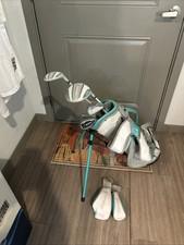 Top Flite Kids Golf Club Set Bag Driver,hybrid,7,pw,sw,putter