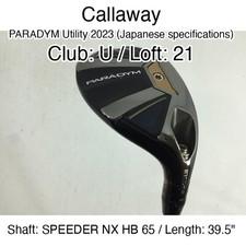 Callaway PARADYM Utility 2023 (Japanese specifications) U Hybridー 21 39.5" SPEED