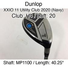 Dunlop XXIO 11 Utility Club 2020 (Navy) H4 Hybridー 20 40.25" MP1100 Stiff Right-