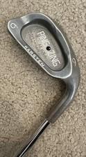 Ping Zing Stainless 39” RH Black Dot 6 Iron Karsten FCM 7.0 Steel Shaft NICE!