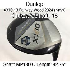 Dunlop XXIO 13 Fairway Wood 2024 (Navy) 5W Fairway Wood 18 42.75" MP1300 Stiff R