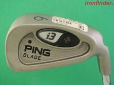 Ping I3+ BLADE Single 6 Iron Stiff Steel Shaft Mens Right Handed Black Dot