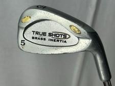 True Shots Mens Brass Inertia 5-Iron Steel Shaft Right-Handed True Temper Shaft