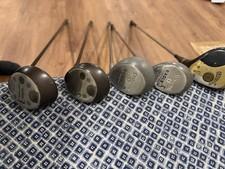 Spalding Eagle 3 & 5 Iron Set 16° 22° Steel Shafts Silver/Black 2 Clubs