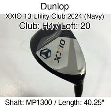 Dunlop XXIO 13 Utility Club 2024 (Navy) H4 Hybridー 20 40.25" MP1300 Stiff Right-
