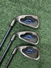 Callaway Steelhead left handed lefty X-16 4 7 PW Steel Flex CW75 3pc
