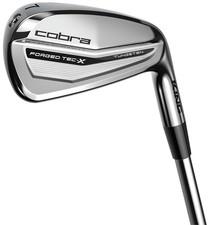 Left Cobra King Forged TEC X 2022 5-PW Iron Set Regular Proj X Catalyst 60 Exnt